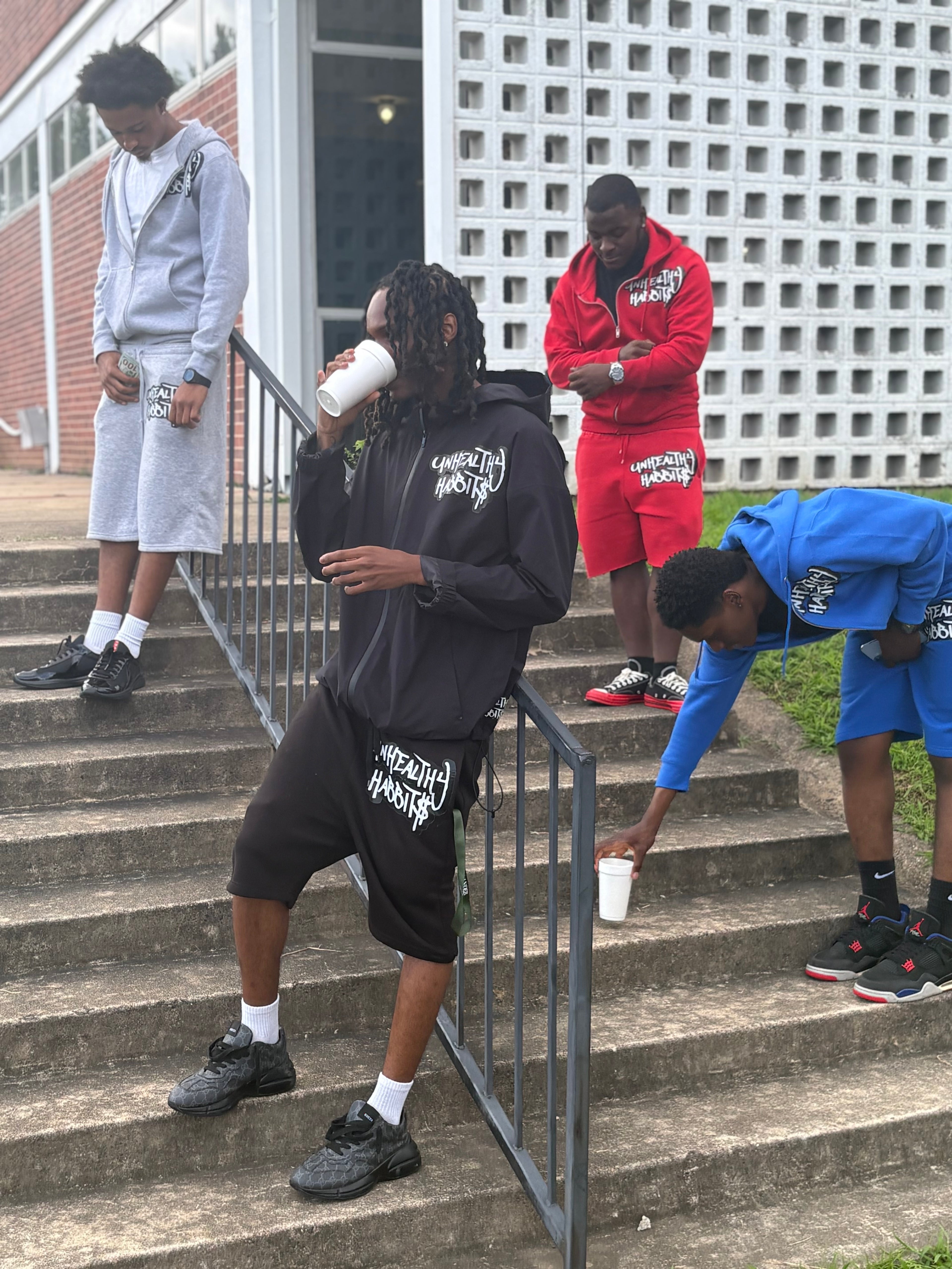 Unhealthy Set$ Zip up and Shorts